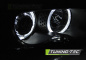 Preview: LED Angel Eyes Scheinwerfer für BMW 3er E46 Coupe / Cabrio 99-03 schwarz Set